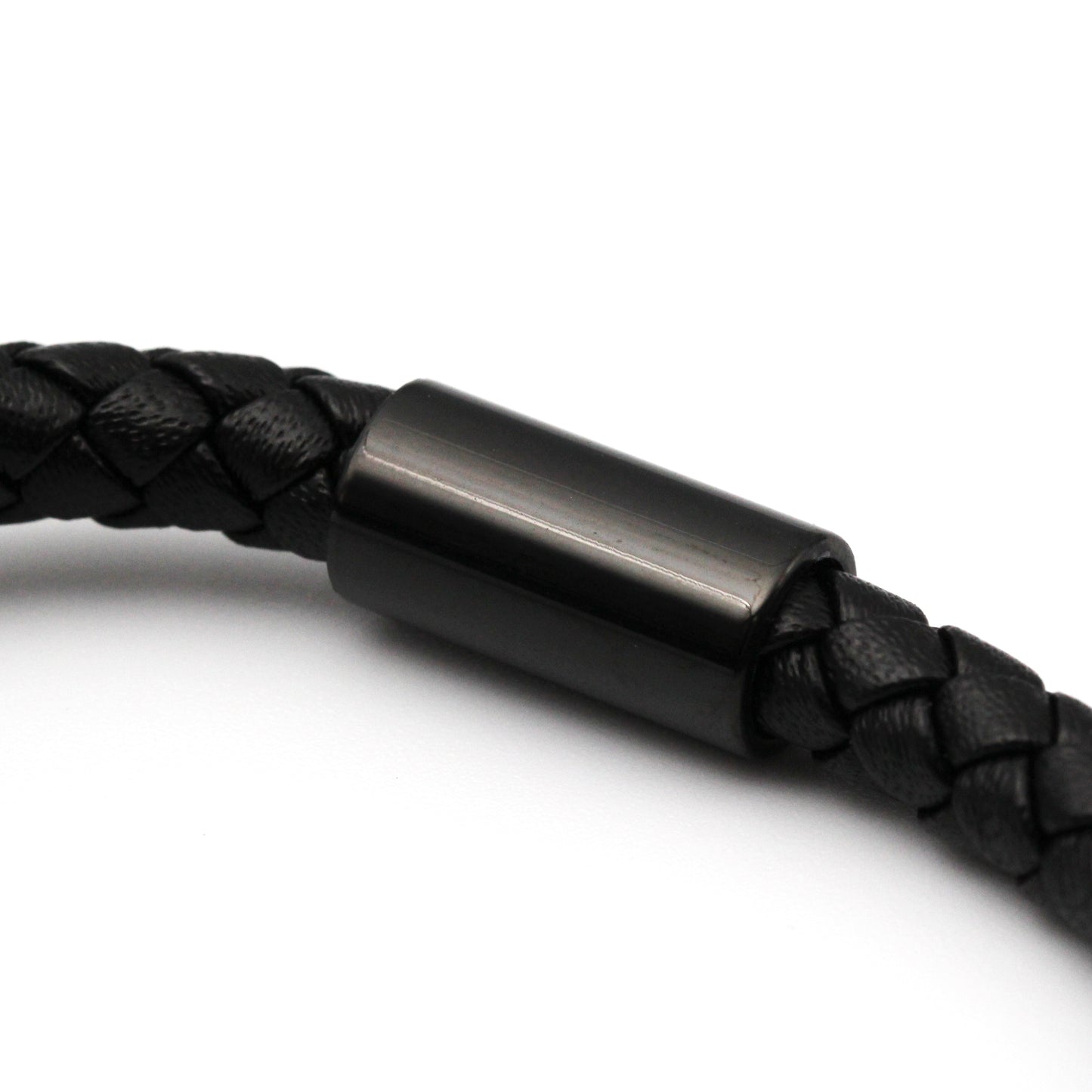 Camilo Black Leather Bracelet