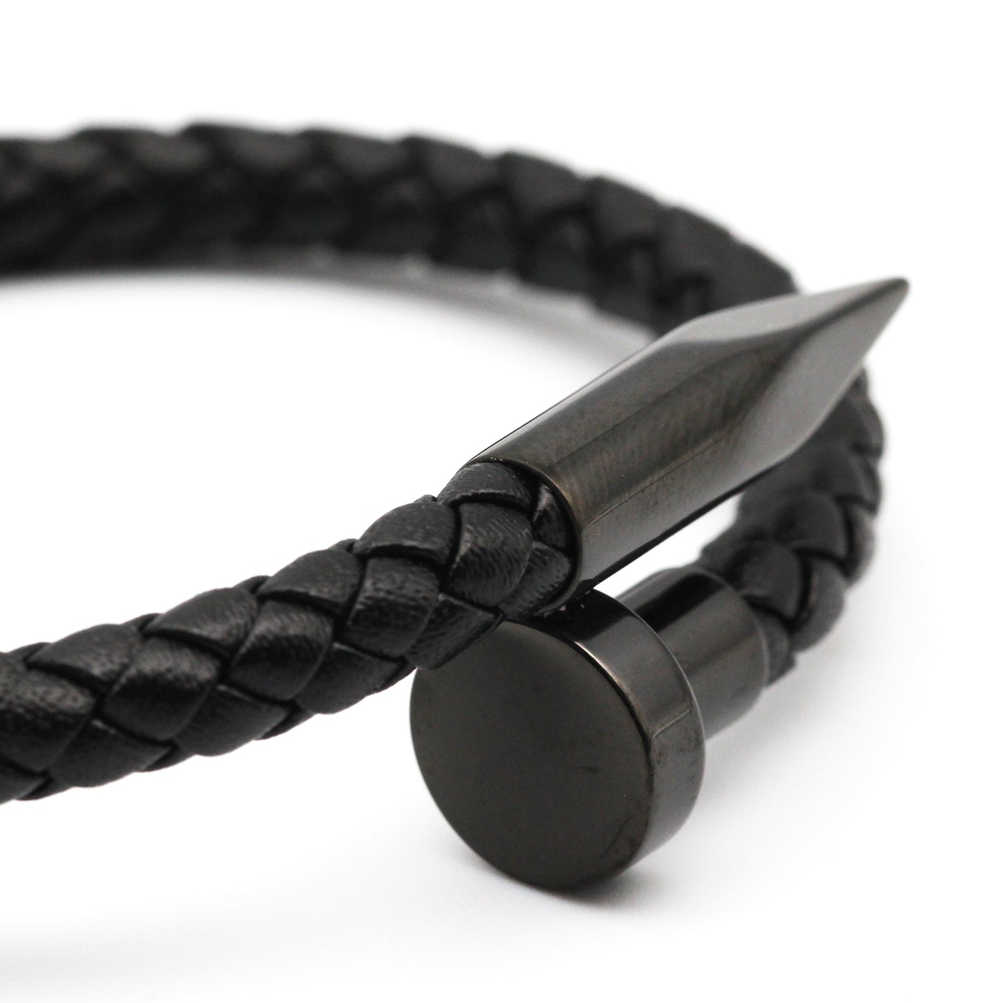 Camilo Black Leather Bracelet